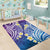 Plumeria With Galaxy Polynesian Tattoo Pattern Area Rug