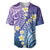 Plumeria With Galaxy Polynesian Tattoo Pattern Baseball Jersey