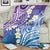 Plumeria With Galaxy Polynesian Tattoo Pattern Blanket