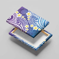 Plumeria With Galaxy Polynesian Tattoo Pattern Canvas Wall Art LT05 - Polynesian Pride