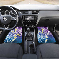 Plumeria With Galaxy Polynesian Tattoo Pattern Car Mats LT05 Set 2pcs - Front Galaxy - Polynesian Pride