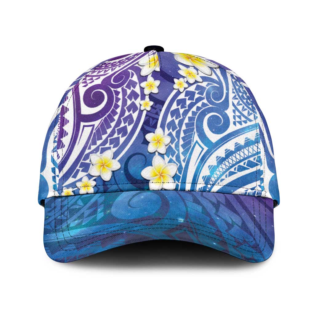 Plumeria With Galaxy Polynesian Tattoo Pattern Classic Cap LT05 Universal Fit Galaxy - Polynesian Pride