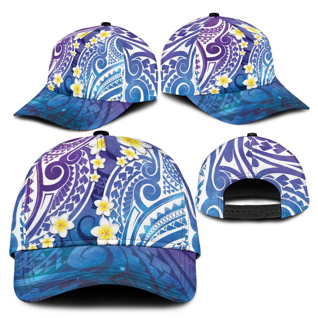Plumeria With Galaxy Polynesian Tattoo Pattern Classic Cap LT05 - Polynesian Pride
