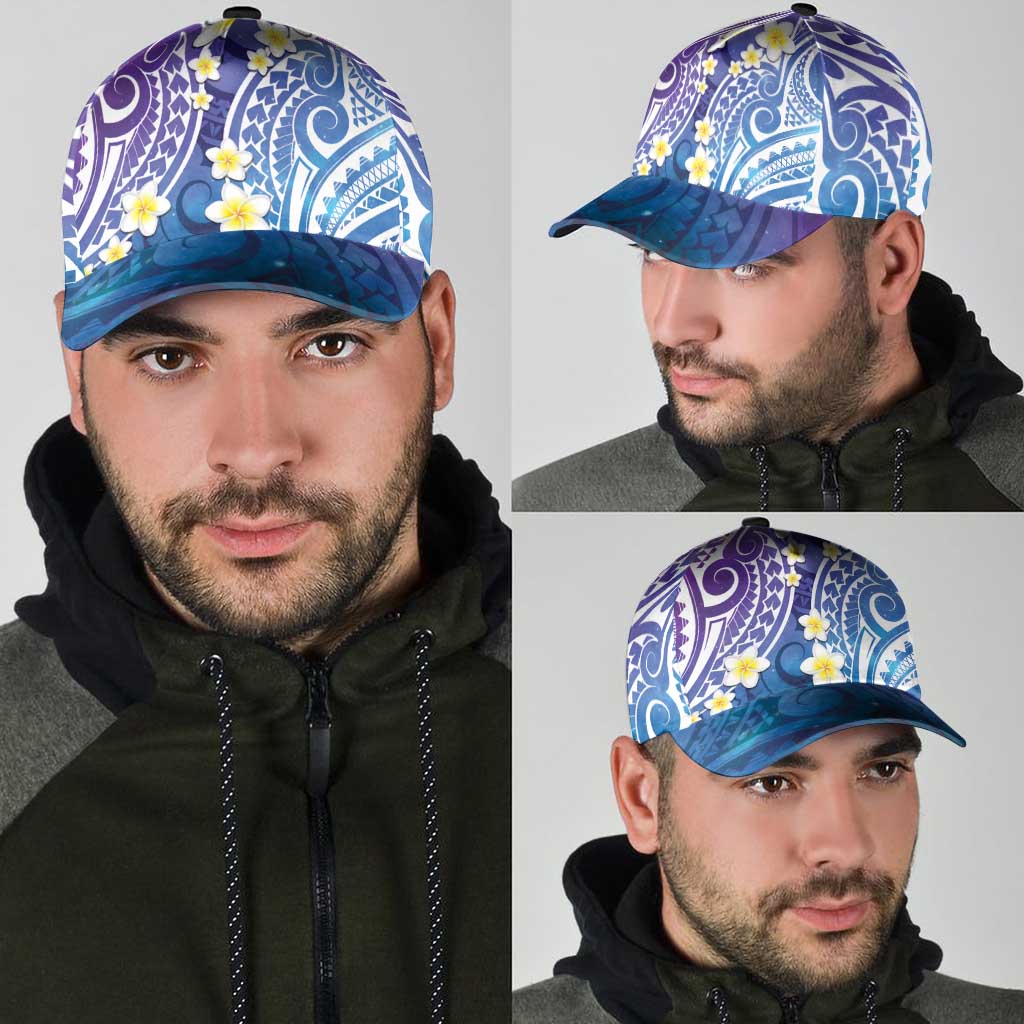 Plumeria With Galaxy Polynesian Tattoo Pattern Classic Cap LT05 - Polynesian Pride