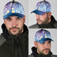 Plumeria With Galaxy Polynesian Tattoo Pattern Classic Cap LT05 - Polynesian Pride