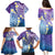 Plumeria With Galaxy Polynesian Tattoo Pattern Family Matching Puletasi and Hawaiian Shirt