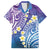 Plumeria With Galaxy Polynesian Tattoo Pattern Family Matching Short Sleeve Bodycon Dress and Hawaiian Shirt