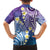 Plumeria With Galaxy Polynesian Tattoo Pattern Family Matching Summer Maxi Dress and Hawaiian Shirt