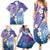 Plumeria With Galaxy Polynesian Tattoo Pattern Family Matching Summer Maxi Dress and Hawaiian Shirt