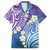 Plumeria With Galaxy Polynesian Tattoo Pattern Family Matching Tank Maxi Dress and Hawaiian Shirt