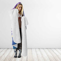 Plumeria With Galaxy Polynesian Tattoo Pattern Hooded Blanket LT05 - Polynesian Pride