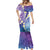 Plumeria With Galaxy Polynesian Tattoo Pattern Mermaid Dress