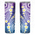 Plumeria With Galaxy Gradient Polynesian Tattoo Pattern Skinny Tumbler