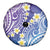 Plumeria With Galaxy Polynesian Tattoo Pattern Spare Tire Cover