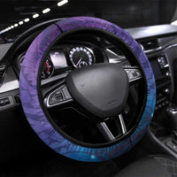 Plumeria With Galaxy Polynesian Tattoo Pattern Steering Wheel Cover LT05 Universal Fit Galaxy - Polynesian Pride