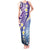 Plumeria With Galaxy Polynesian Tattoo Pattern Tank Maxi Dress