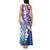 Plumeria With Galaxy Polynesian Tattoo Pattern Tank Maxi Dress