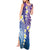 Plumeria With Galaxy Polynesian Tattoo Pattern Tank Maxi Dress