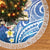 Plumeria With Galaxy Polynesian Tattoo Pattern Tree Skirt