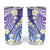 Plumeria With Galaxy Gradient Polynesian Tattoo Pattern Tumbler Cup