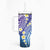 Plumeria With Galaxy Gradient Polynesian Tattoo Pattern Tumbler With Handle
