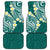 Plumeria With Teal Polynesian Tattoo Pattern Car Mats