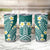 Plumeria With Teal Polynesian Tattoo Pattern Tumbler Cup