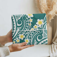 Plumeria With Teal Polynesian Tattoo Pattern Wrapping Paper LT05 - Polynesian Pride