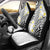 Plumeria With White Polynesian Tattoo Pattern Car Seat Cover