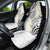 Plumeria With White Polynesian Tattoo Pattern Car Seat Cover