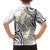 Plumeria With White Polynesian Tattoo Pattern Family Matching Off The Shoulder Long Sleeve Dress and Hawaiian Shirt