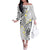 Plumeria With White Polynesian Tattoo Pattern Family Matching Off The Shoulder Long Sleeve Dress and Hawaiian Shirt