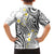 Plumeria With White Polynesian Tattoo Pattern Family Matching Short Sleeve Bodycon Dress and Hawaiian Shirt