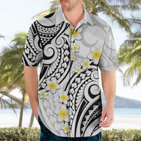 Plumeria With White Polynesian Tattoo Pattern Hawaiian Shirt LT05 - Polynesian Pride