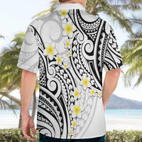 Plumeria With White Polynesian Tattoo Pattern Hawaiian Shirt LT05 - Polynesian Pride