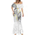 Plumeria With White Polynesian Tattoo Pattern Mermaid Dress