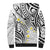 Plumeria With White Polynesian Tattoo Pattern Sherpa Hoodie