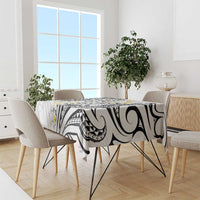 Plumeria With White Polynesian Tattoo Pattern Tablecloth LT05 - Polynesian Pride