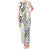 Plumeria With White Polynesian Tattoo Pattern Tank Maxi Dress