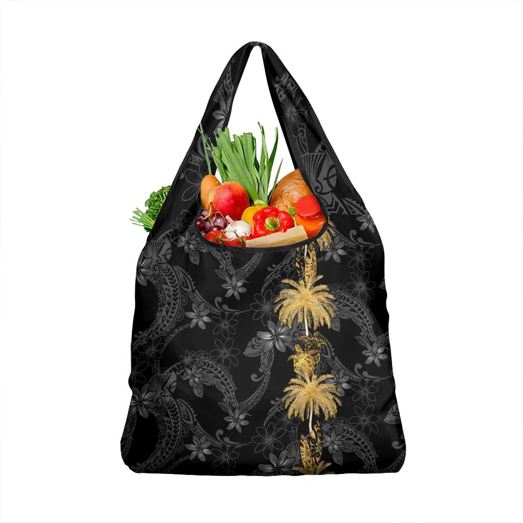 Hawaiian Honu And Surfboards Grocery Bag Gold Style LT05 1-pack One Size Gold - Polynesian Pride