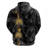 Hawaiian Honu And Surfboards Hoodie Gold Style - Polynesian Pride