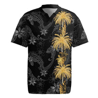Hawaiian Honu And Surfboards Rugby Jersey Gold Style LT05 Gold - Polynesian Pride