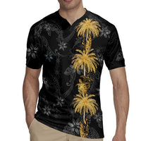Hawaiian Honu And Surfboards Rugby Jersey Gold Style LT05 - Polynesian Pride