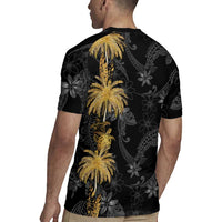 Hawaiian Honu And Surfboards Rugby Jersey Gold Style LT05 - Polynesian Pride