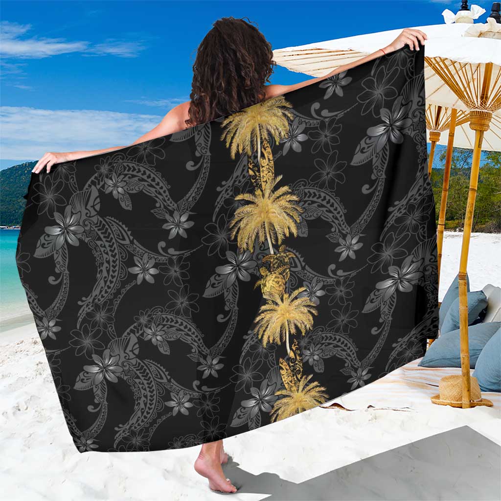 Hawaiian Honu And Surfboards Sarong Gold Style - Polynesian Pride