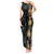 Hawaiian Honu And Surfboards Tank Maxi Dress Gold Style - Polynesian Pride