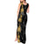 Hawaiian Honu And Surfboards Tank Maxi Dress Gold Style - Polynesian Pride