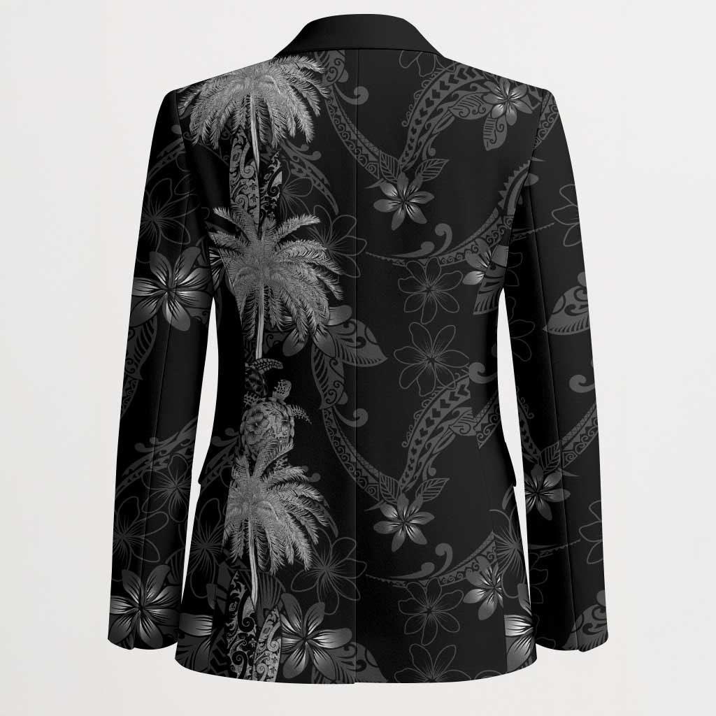 Hawaiian Honu And Surfboards Blazer Silver Style - Polynesian Pride