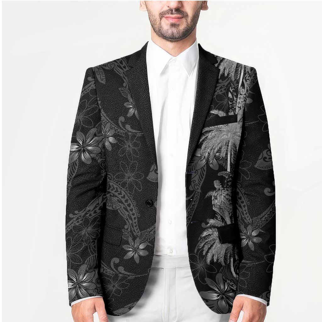 Hawaiian Honu And Surfboards Blazer Silver Style - Polynesian Pride