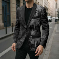 Hawaiian Honu And Surfboards Blazer Silver Style - Polynesian Pride